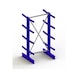 Cantilever basic shelf IPE140 double-sid. 2000x1000x800 RAL5010 8 cantil./rack - Double-sided cantilever rack - 2