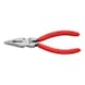 KNIPEX Pointed comb. pliers, 145&nbsp;mm, polished head, with two-comp. handle PVC - Pointed combination pliers - 1