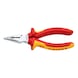 KNIPEX Alicates combinados punta VDE 145&nbsp;mm cabeza cromada con mango 2 comp. - Alicates combinados con punta - 1