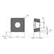 MITSUBISHI MATERIALS SCMT09T304-MP MC6135 MITSUBISHI, WSP - Drehen, positv - SCMT, Wendeschneidplatte, positiv - 2