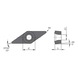 MITSUBISHI MATERIALS VBMT160404-MV MC7125 MITSUBISHI, WSP - Drehen, positv - VBMT, Wendeschneidplatte, positiv - 2