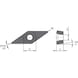 MITSUBISHI MATERIALS VCGT110301M-FSF-P VP30RT MITSUBISHI, WSP - Drehen, positv - VCGT, Wendeschneidplatte, positiv - 2