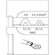 GEDORE Modul-Einsatz für unisolierte Kabelschuhe 0,5-2,5/4-6 1830597 - Crimpzange - 1