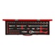 GEDORE RED Socket wrench set 1/4 inch+1/2 inch 49-piece 3300010 - Socket wrench set - 1