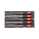 GEDORE RED File set 3-edged + 4-edged + flat + round + half 5-piece 3301597 - File set - 1