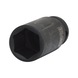 1/2 inch hex power socket, long, 24 mm on hanger - 1/2 inch hex power socket - 1