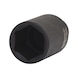 1/2 inch hex power socket, long, 30 mm on hanger - 1/2 inch hex power socket - 1