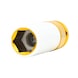 KS TOOLS 1/2 inch aluminium rim power socket, long, 19 mm - 1/2 inch aluminium rim power socket - 1