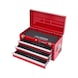 Tool chest with 3 drawers, red, L508xH255xW303 mm - Tool boxes - 1