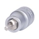 1/2 inch hex socket bit, short, 4 mm on hanger - 1/2 inch bit socket, hexagon socket - 1