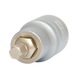 1/2 inch hex socket bit, short, 6 mm on hanger - 1/2 inch bit socket, hexagon socket - 1