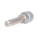 1/2 inch hex socket bit, long, 9 mm on hanger - 1/2 inch bit socket, hexagon socket - 1