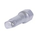 1/4 inch extension with hex drive, 50 mm on hanger - 1/4 inch extension with drive hexagon - 1