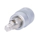 1/4 inch hex socket bit socket, 4 mm on hanger - 1/4 inch hex socket bit - 1