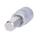 1/4 inch hex socket bit socket, 7 mm on hanger - 1/4 inch hex socket bit - 1