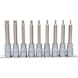 1/2 inch TX socket set, long, 9-piece, T20-T60 - Socket wrench (set) - 1