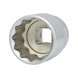 1/2 inch 12-point socket, 30 mm - 1/2 inch 12-point socket - 1