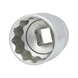1/2 inch 12-point socket, 32 mm on hanger - 1/2 inch 12-point socket - 1