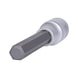 1/2 inch hex socket bit, long, 11 mm on hanger - 1/2 inch bit socket, hexagon socket - 1