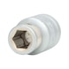1/2 inch bit adapter socket, for 10 mm bits on hanger - 1/2 inch bit adapter - 1