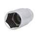 1/2 inch hexagon socket, long, 27 mm on hanger - 1/2 inch hex socket - 1