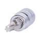 1/4 inch CHROMEplus TX bit socket, T25 on hanger - 1/4 inch CHROMEplus bit socket Torx - 1