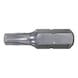 1/4 inch STAINLESS STEEL TX bit, 25 mm, T27 - 1/4 inch STAINLESS STEEL Torx bit - 1
