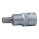 1/2 inch bit socket XZN, M9, 55 mm on hanger - 1/2 inch bit socket XZN - 1