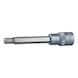 1/2 inch hex socket bit, long, 7 mm on hanger - 1/2 inch bit socket, hexagon socket - 3