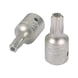 1/4 inch bit socket, five-point star with end hole, TS20 911.1473 - 1/4 inch bit socket, five-point star with front hole - 1