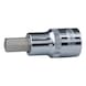 1/2 inch CHROMEplus bit socket hexagon socket, short, 5/8 inch - 1/2 inch CHROMEplus bit socket hexagon socket - 1