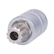 1/2 inch oil service bit socket, multi-tooth, M16 - 1/2 inch oil service bit socket, multi-tooth - 1