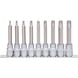 1/2 inch RIBE bit socket set, long, 9-piece - Socket wrench (set) - 1