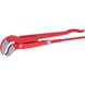 KS TOOLS 45-degree angled corner pipe wrench, 1.1/2 inch - Angle pipe wrench - 1