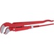 45 degree angled pipe wrench, 2 inch - Angle pipe wrench - 1