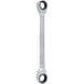 GEARplus double ratchet ring spanner, 10x11mm on hanger - GEARplus double ratchet ring spanner - 1