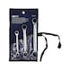 4-in-1 GEARplus reversible double ratchet ring spanner set, 3-piece - Combination spanner set - 1