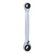 KS TOOLS 4-in-1 GEARplus reversible double ratchet ring spanner, 10x13x17x19 mm - 4 in 1 GEARplus reversible double ratchet ring spanner - 1