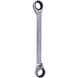 GEARplus reversible double ratchet ring spanner 17x19 mm - GEARplus reversible double ratchet ring spanner - 1