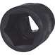 3/4 inch hex power socket, short, 34 mm - 3/4 inch hex power socket - 1