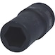 3/4 inch hex power socket, long, 24 mm on hanger - 3/4 inch hex power socket - 1
