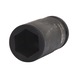 3/4 inch hex power socket, long, 30 mm on hanger - 3/4 inch hex power socket - 1