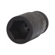 3/4 inch hex power socket, long, 32 mm - 3/4 inch hex power socket - 1