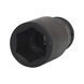 3/4 inch hex power socket, long, 36 mm on hanger - 3/4 inch hex power socket - 1