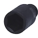 3/8 inch hex power socket, long, 22 mm - 3/8 inch hex power socket - 1