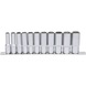 KS TOOLS 3/8 inch hex socket set, long, 11-piece 8-19 mm - Socket wrench (set) - 1