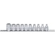 3/8 inch TX-E socket set, 10-piece, E5-E18 - Socket wrench (set) - 1