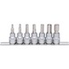 3/8 inch bit socket set, hexagon socket, 7-piece - Socket wrench (set) - 1