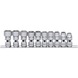 3/8 inch hex socket set with joint, 10 pieces, 10-19 mm - Socket wrench (set) - 1