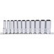 3/8 inch CHROMEplus hex socket set, long, 11-piece 8-19 mm - CHROMEplus socket wrench (set) - 1